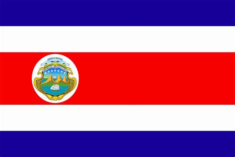 Costa Rica Flag Printable